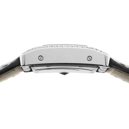 Exclusive Cartier 18K White Gold Diamond Tank Divan 2613 — Back View