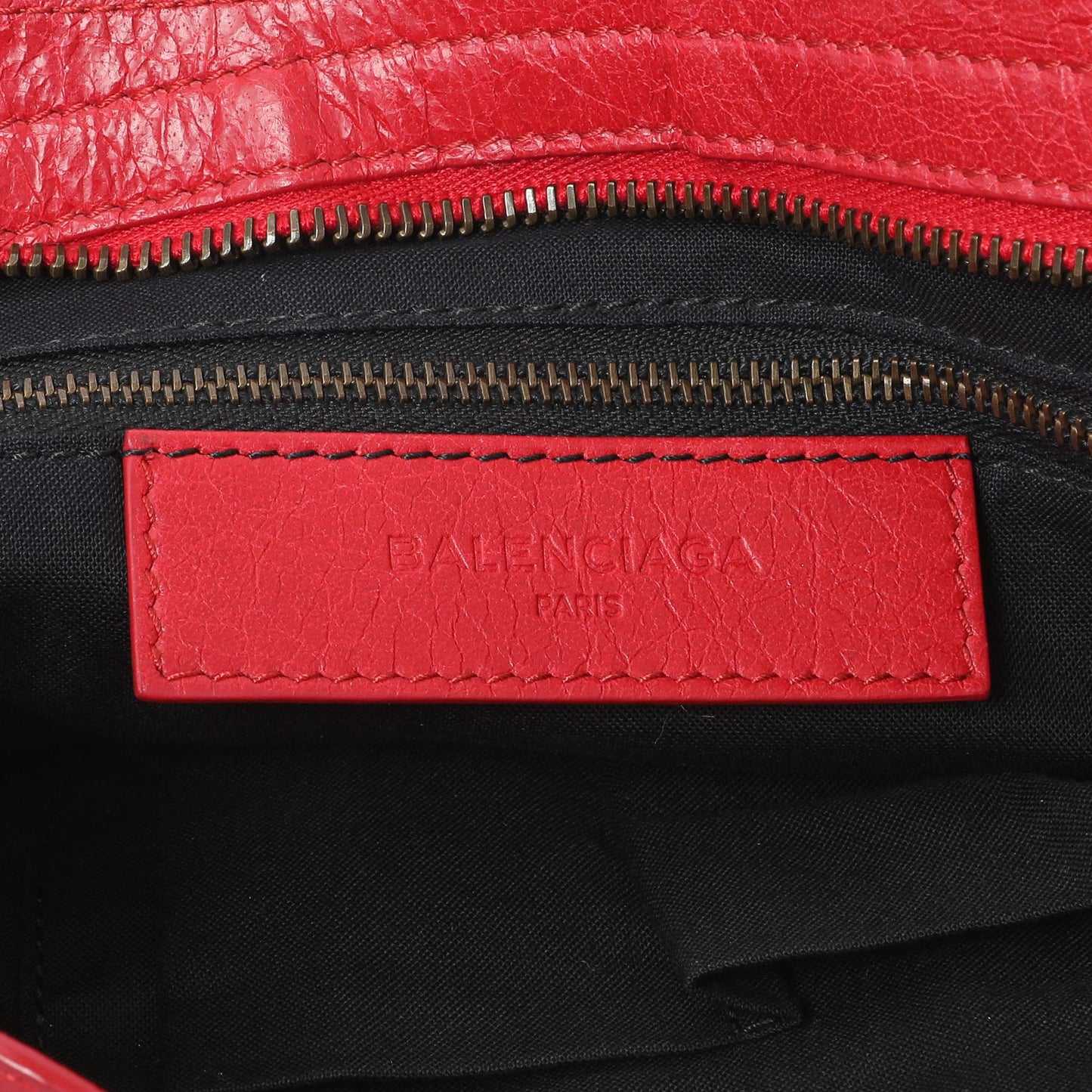 Exclusive Balenciaga Red Agneau Classic Hardware S City — Alternate View 9