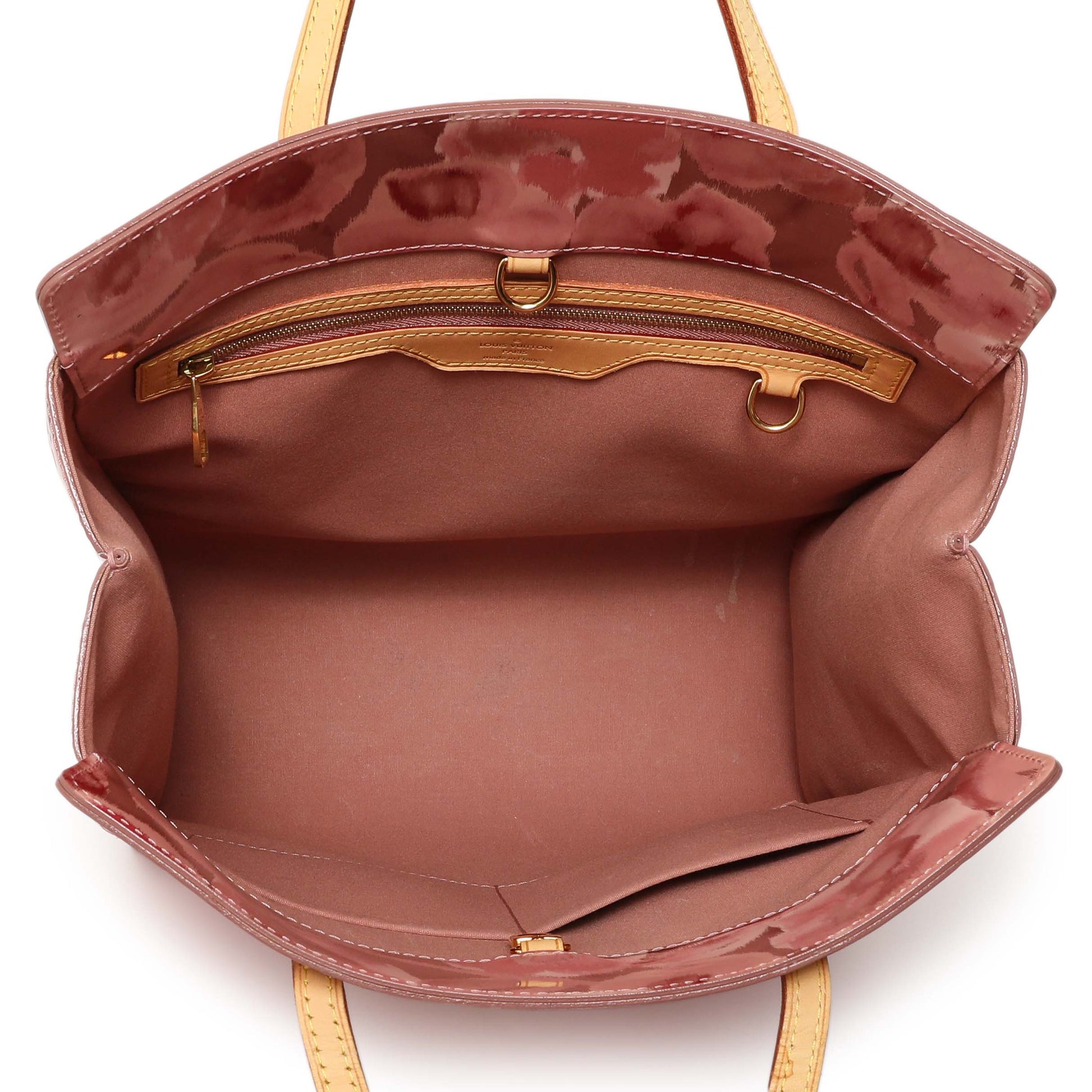 Exclusive Louis Vuitton Rose Velours Vernis Ikat Catalina Tote — Top View