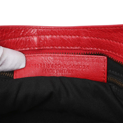 Exclusive Balenciaga Red Agneau Classic Hardware S City — Alternate View 10