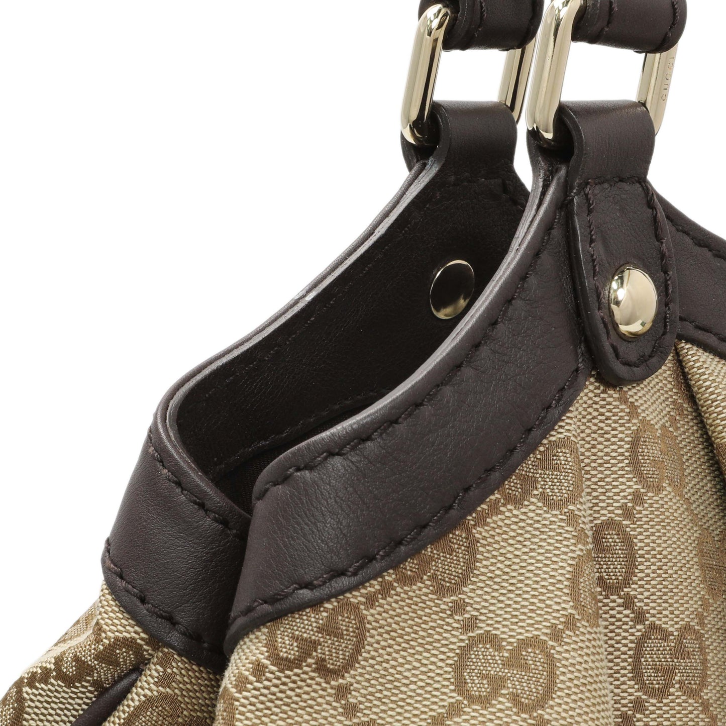 Exclusive Gucci Brown Monogram Medium Sukey — Alternate View 11