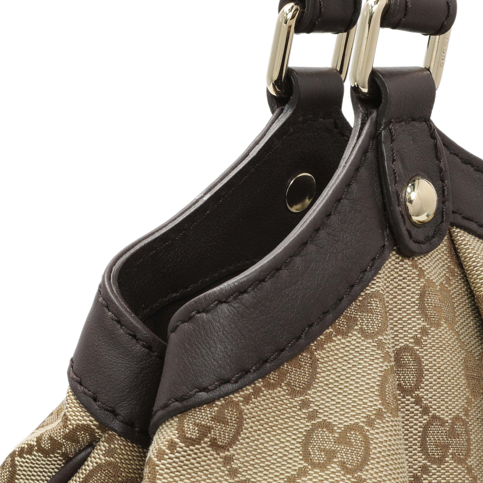Exclusive Gucci Brown Monogram Medium Sukey — Alternate View 11