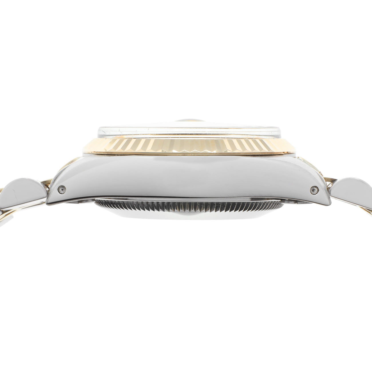 Exclusive Rolex 18K Yellow Gold Stainless Steel Oyster Perpetual Date 6917 — Back View