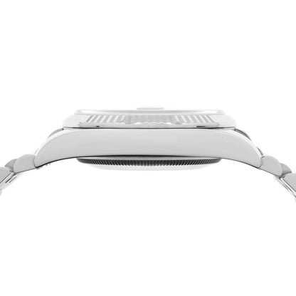 Exclusive Rolex Stainless Steel 18K White Gold Diamond Datejust 36 116234 — Back View