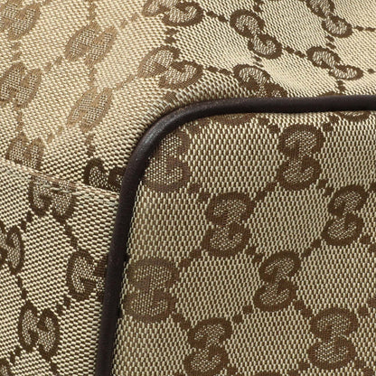 Exclusive Gucci Brown Monogram Medium Sukey — Detail View