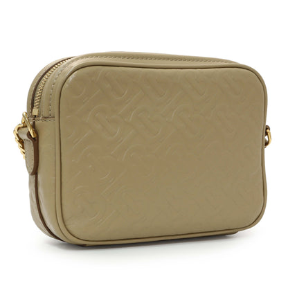 Exclusive Burberry Monogram Embossed Calfskin Camera Chain Bag — Side View