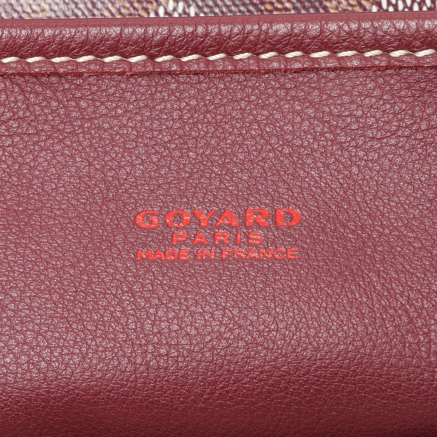 Exclusive Goyard Burgundy Goyardine Reversible Mini Anjou — Alternate View 9