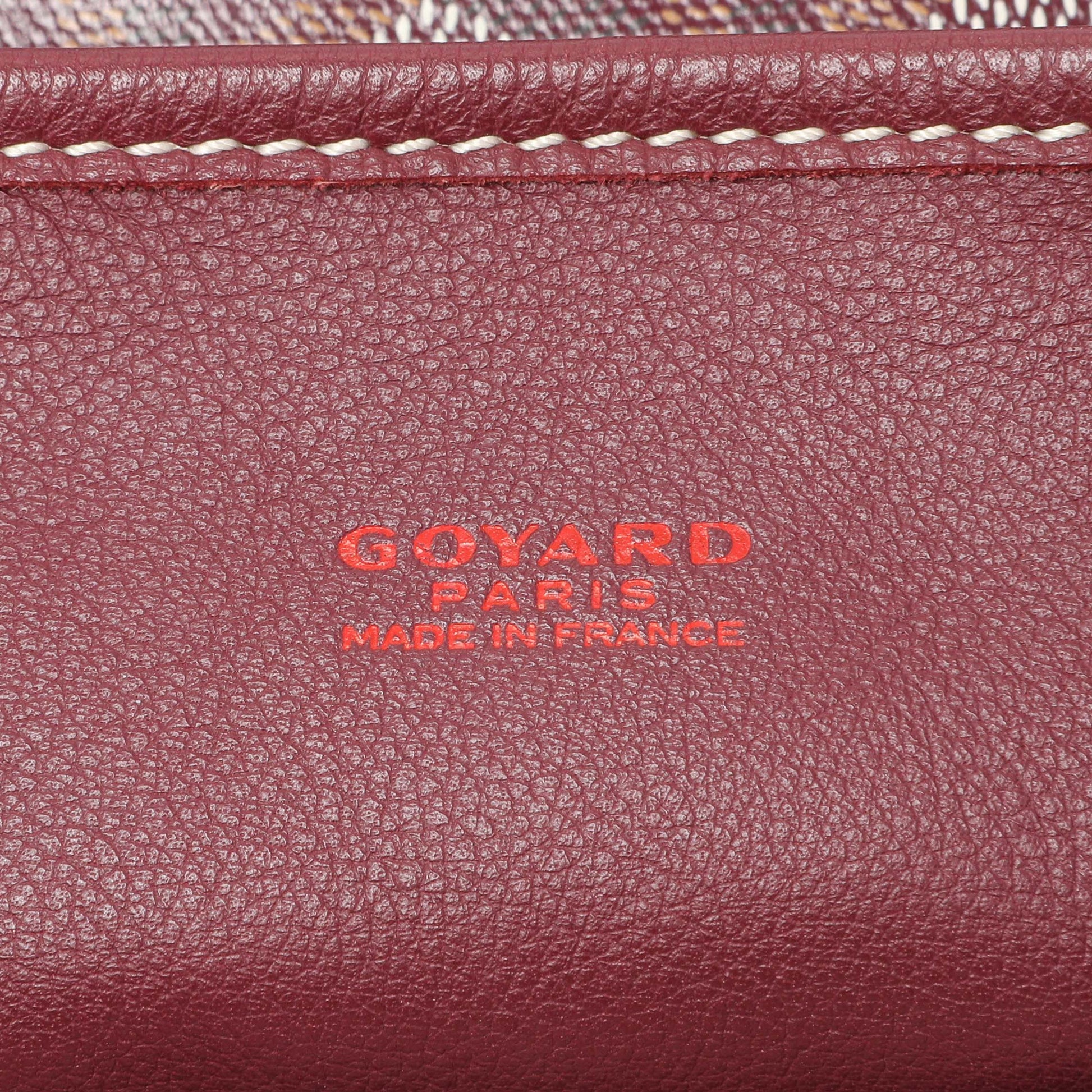 Exclusive Goyard Burgundy Goyardine Reversible Mini Anjou — Alternate View 9