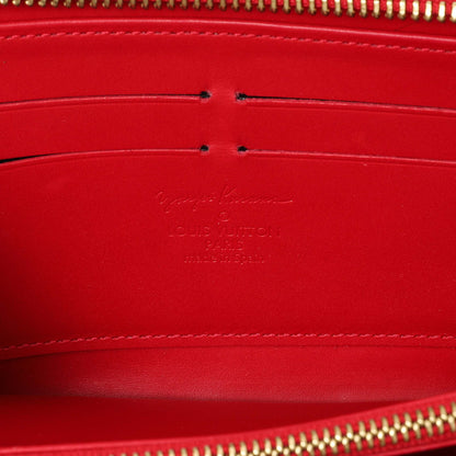 Exclusive Louis Vuitton Yayoi Kusama Red Vernis Infinity Dots Zippy Wallet — Alternate View 13