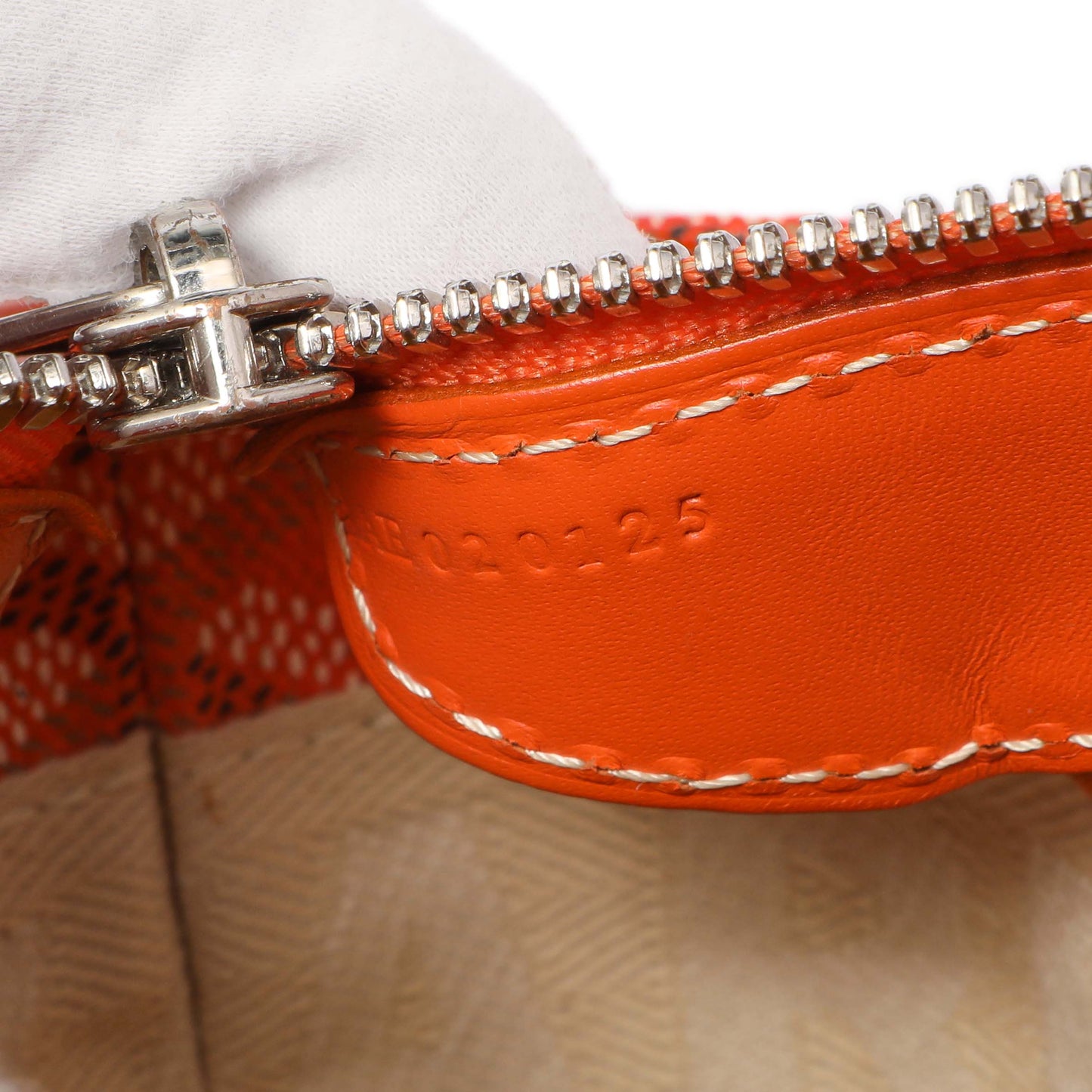 Exclusive Goyard Orange Goyardine Sac Marie Galante GM — Alternate View 11