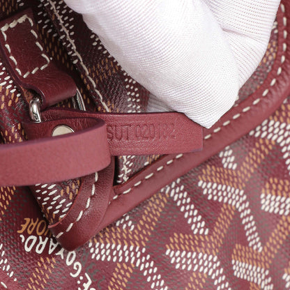 Exclusive Goyard Burgundy Goyardine Reversible Mini Anjou — Alternate View 10