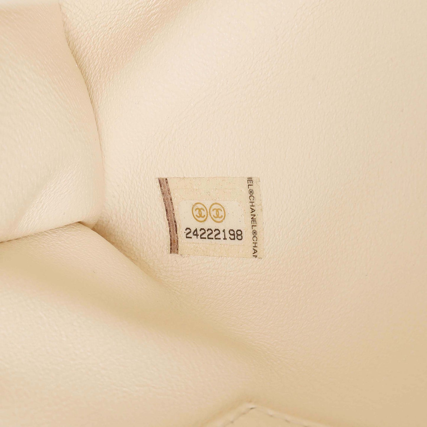 Exclusive Chanel Ivory Quilted Caviar Lizard Medium Coco Handle — Alternate View 10