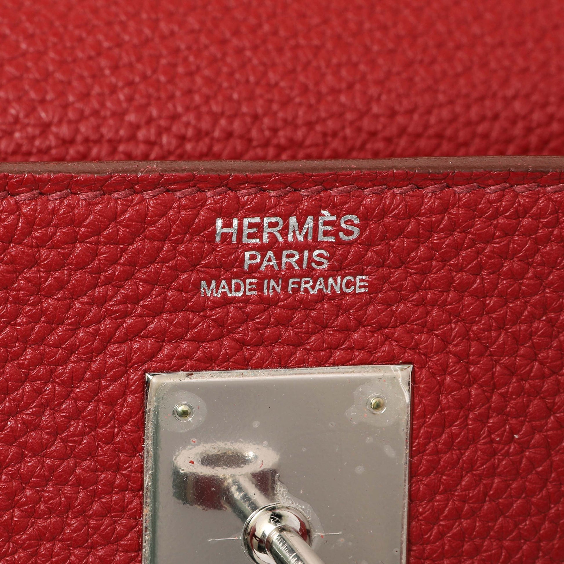 Exclusive Hermes Rouge Garance Togo Kelly Retourne 32 — Alternate View 9