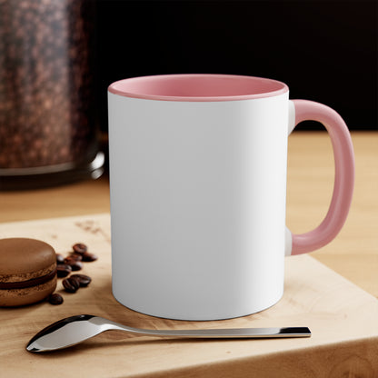 Accent Mug — Customizable Pink Interior Coffee Cup | Your Design Here