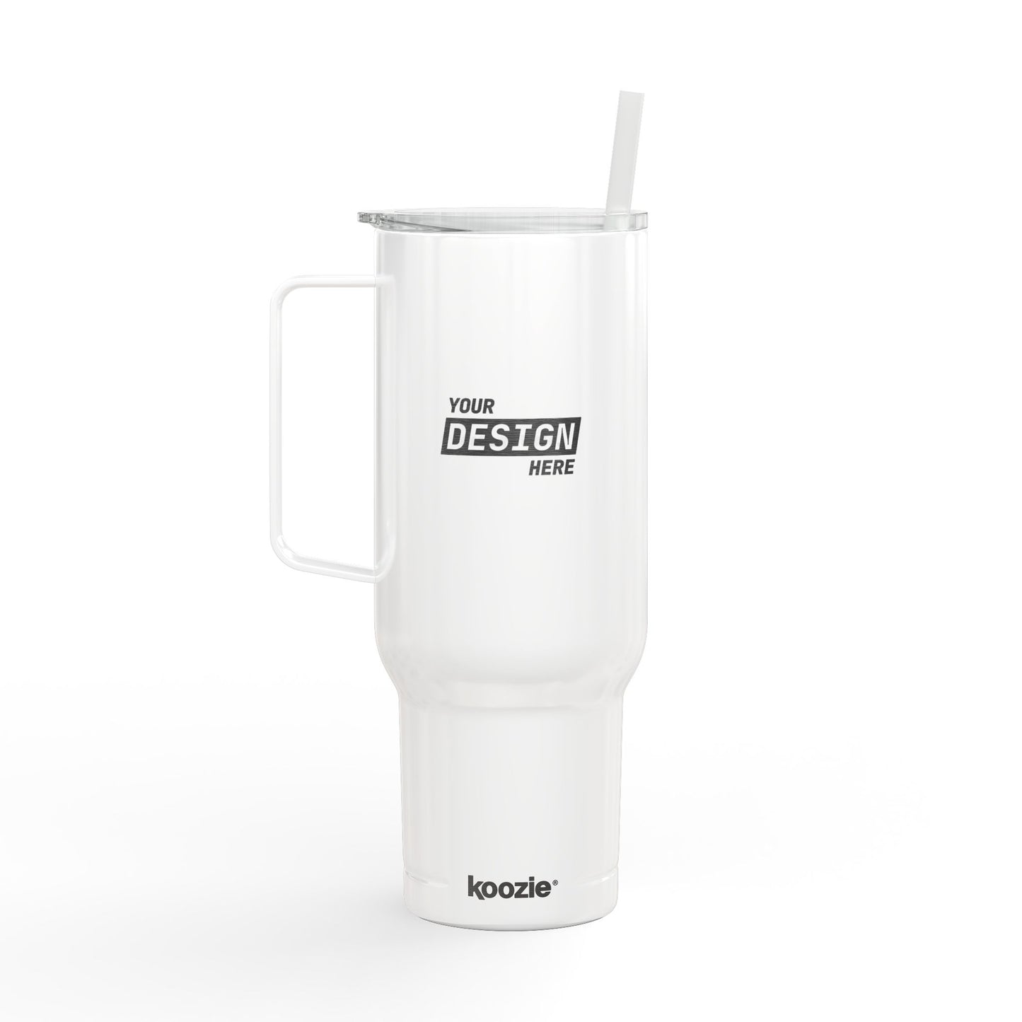 40oz Insulated Tumbler with Lid & Straw — Engraved Travel Mug