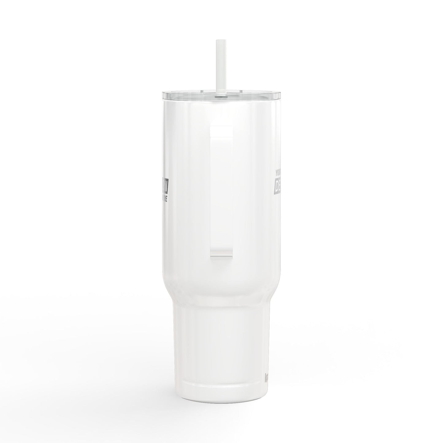 40oz Insulated Tumbler with Lid & Straw — Engraved Travel Mug