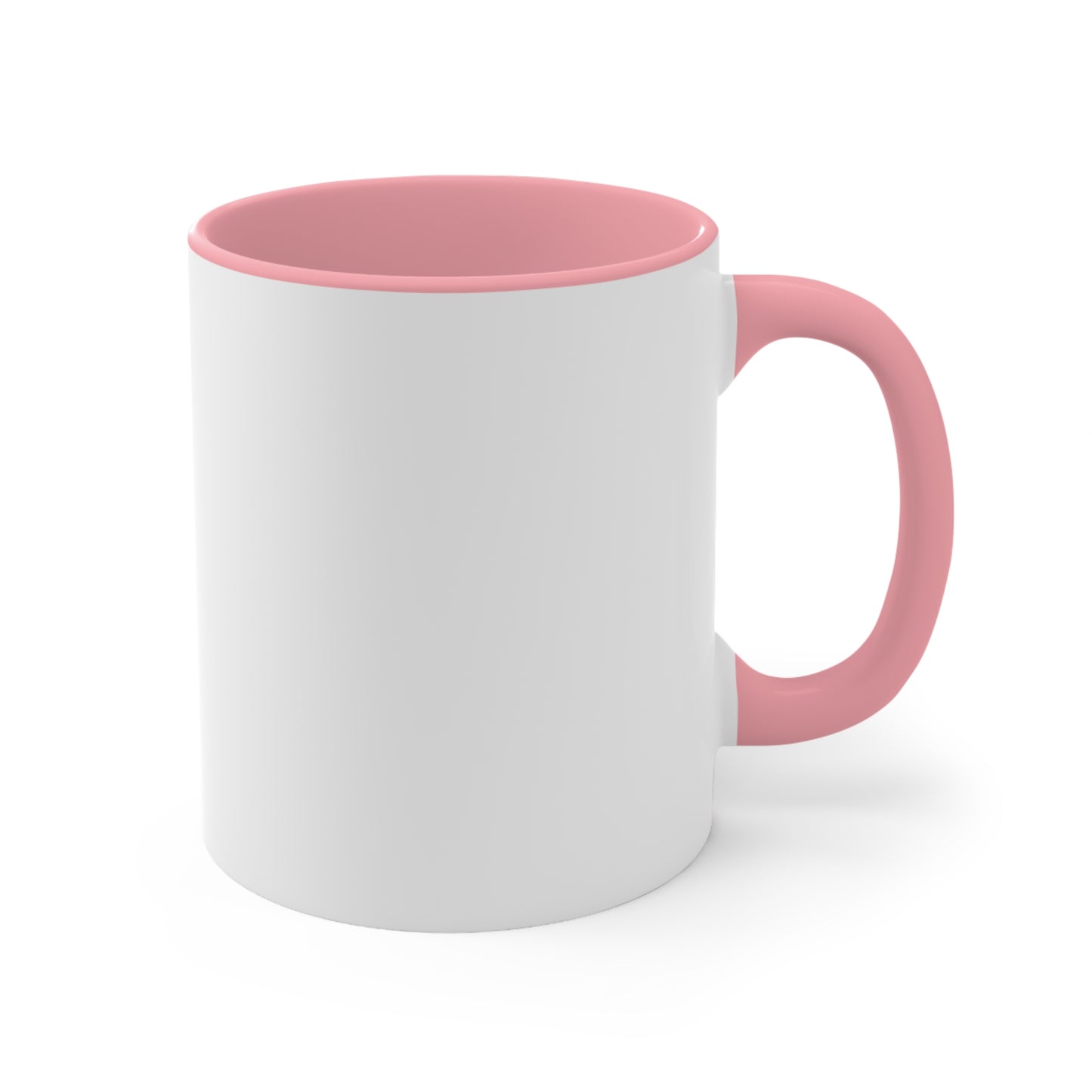 Accent Mug — Customizable Pink Interior Coffee Cup | Your Design Here