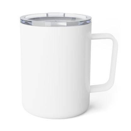 Insulated Coffee Mug 10oz - Customizable White Travel Tumbler