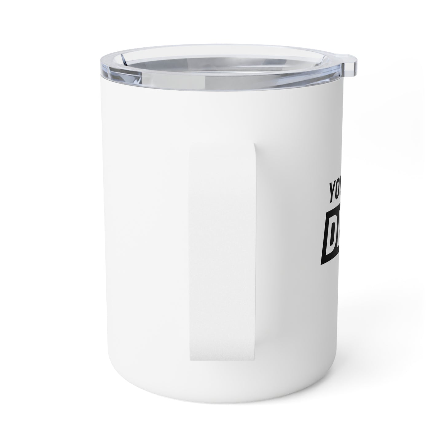 Insulated Coffee Mug 10oz - Customizable White Travel Tumbler