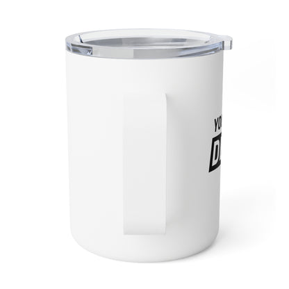 Insulated Coffee Mug 10oz - Customizable White Travel Tumbler