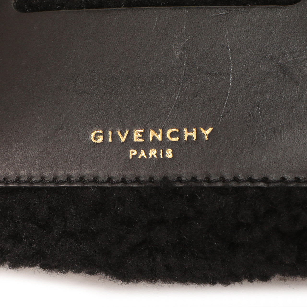 Exclusive Givenchy Black Shearling Duffle Backpack — Lifestyle View