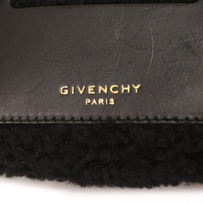 Exclusive Givenchy Black Shearling Duffle Backpack — Lifestyle View