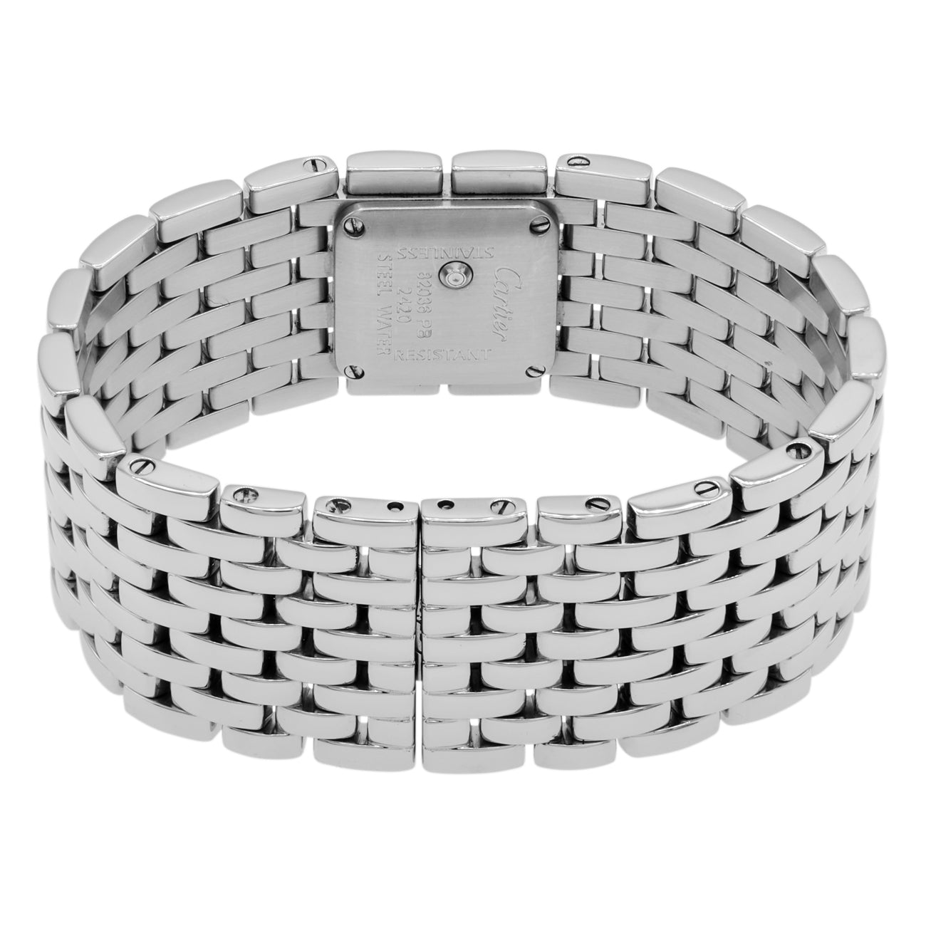 Exclusive Cartier Stainless Steel Panthere Ruban 2420 — Side View