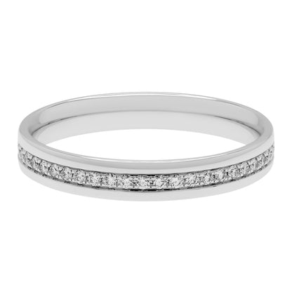 Exclusive Tiffany & Co. 18K White Gold Diamond Eternity Band — Side View