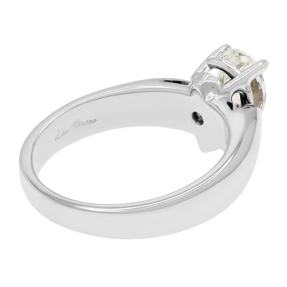 Exclusive 18K White Gold 1.16 Carat Pear Diamond Solitaire Ring — 3.5 — Back View