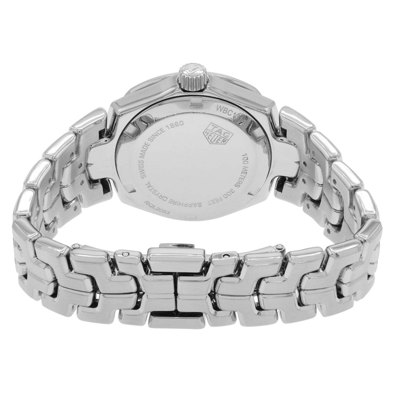Exclusive Tag Heuer Stainless Steel Diamond Link Quartz WBC1314.BA0600 — Side View