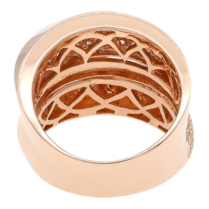 Exclusive 18K Rose Gold 0.62 Carat Diamond Ring — Side View
