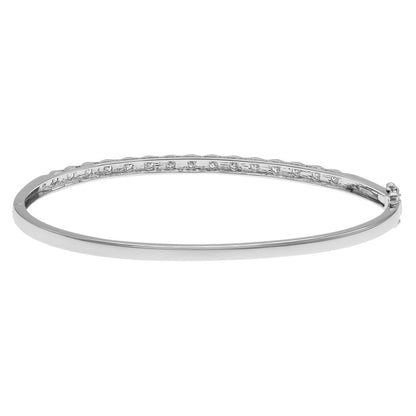 Exclusive 18K White Gold 0.60 Carat Diamond Bracelet — Side View