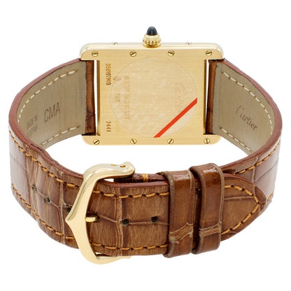 Exclusive Cartier 18K Yellow Gold Tank Louis W1529756 — Side View
