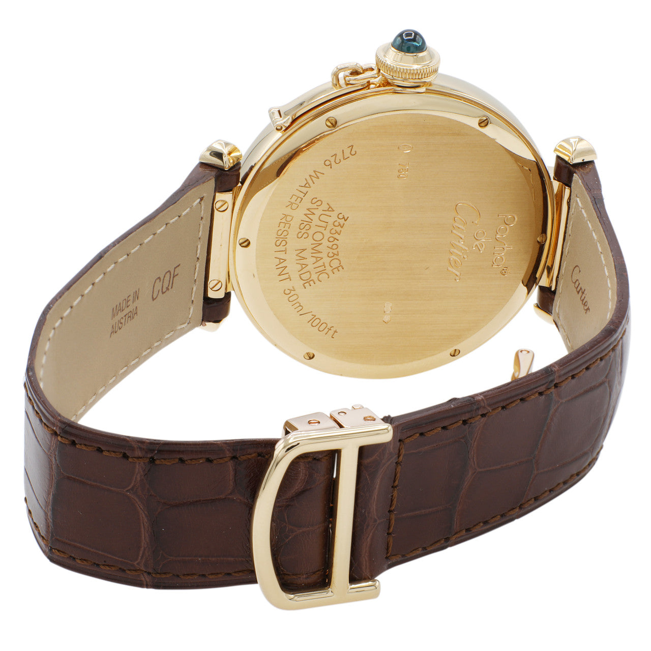 Exclusive Cartier 18K Yellow Gold Pasha 42mm W3019551 — Side View