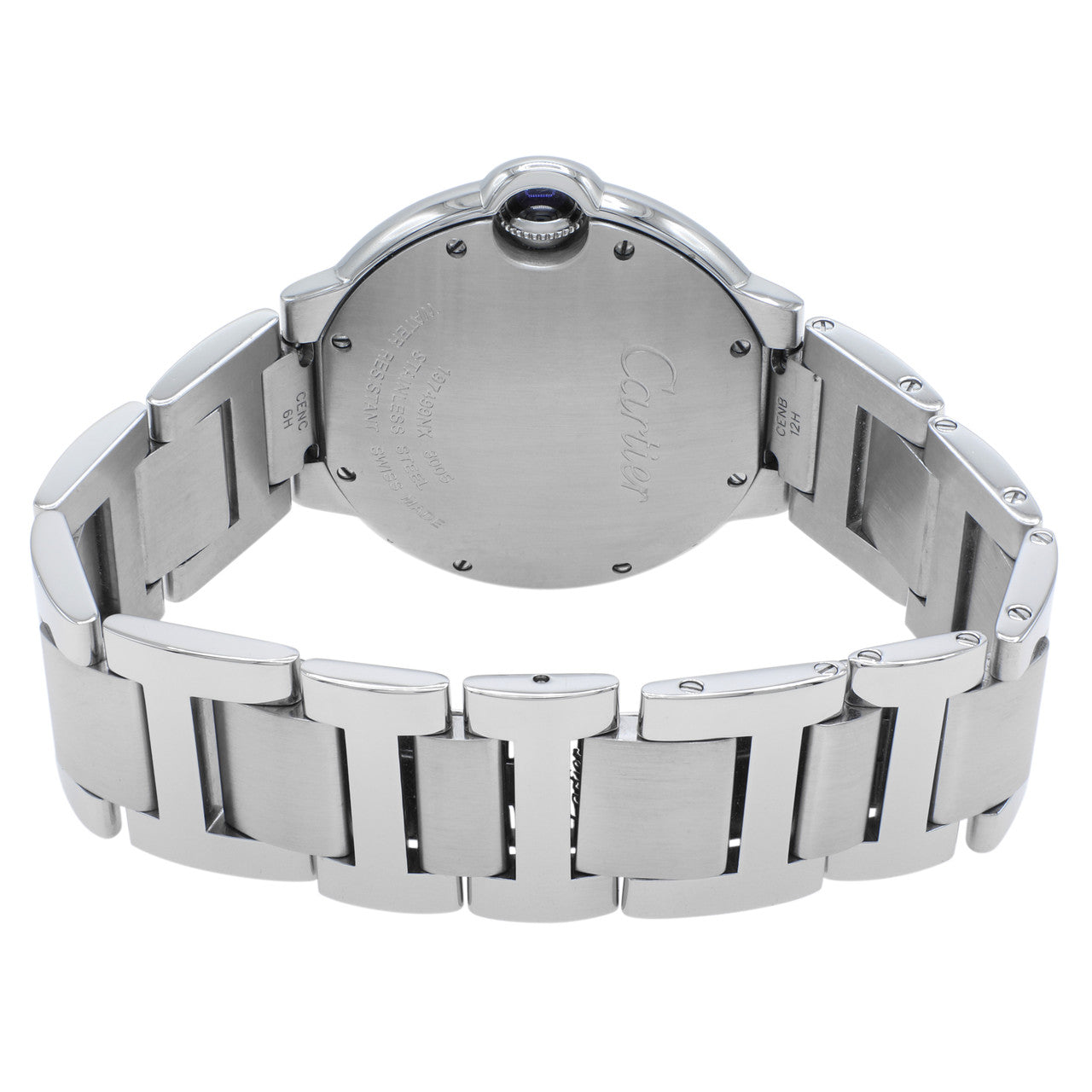 Exclusive Cartier Stainless Steel Ballon Bleu 36mm Quartz  W69011Z4 — Side View