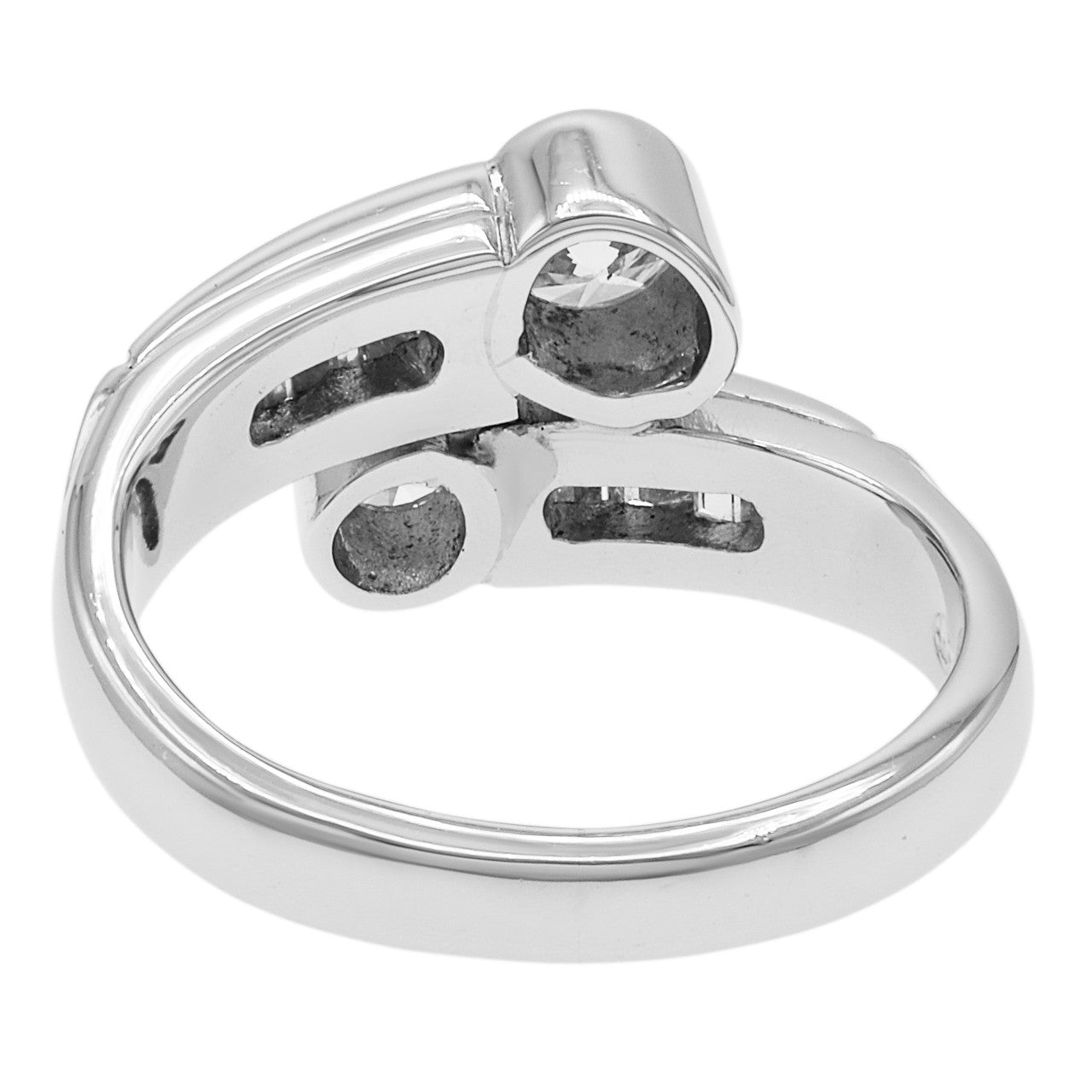 Exclusive Platinum 1.13 Carat Diamond Coil Ring — 6.5 — Back View