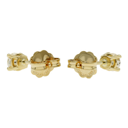 Exclusive 14K Yellow Gold 0.36 Carat Diamond Stud Earrings — Side View