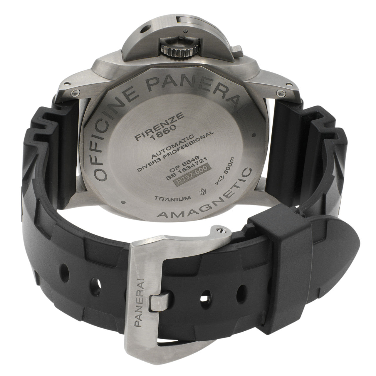 Exclusive Panerai Titanium Luminor 1950 Submersible Amagnetic 3 Days PAM00389 — Side View