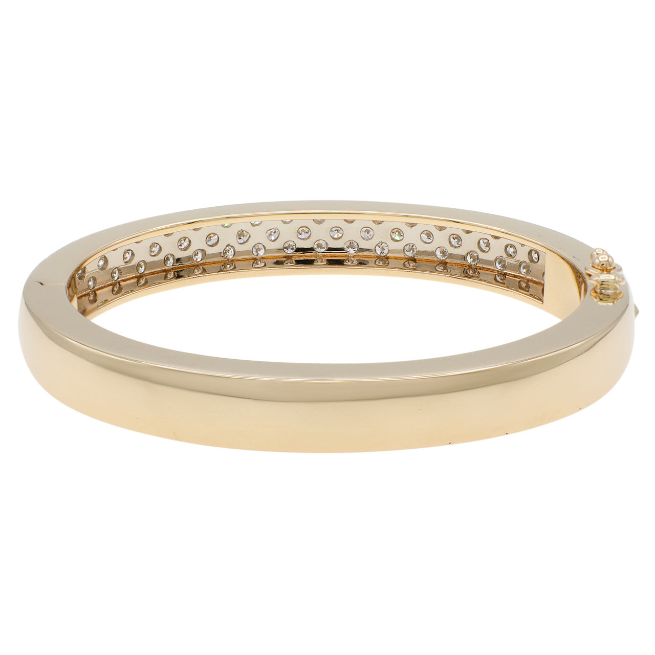 Exclusive 14K Yellow Gold 2.88 Carat Diamond Bracelet — Side View