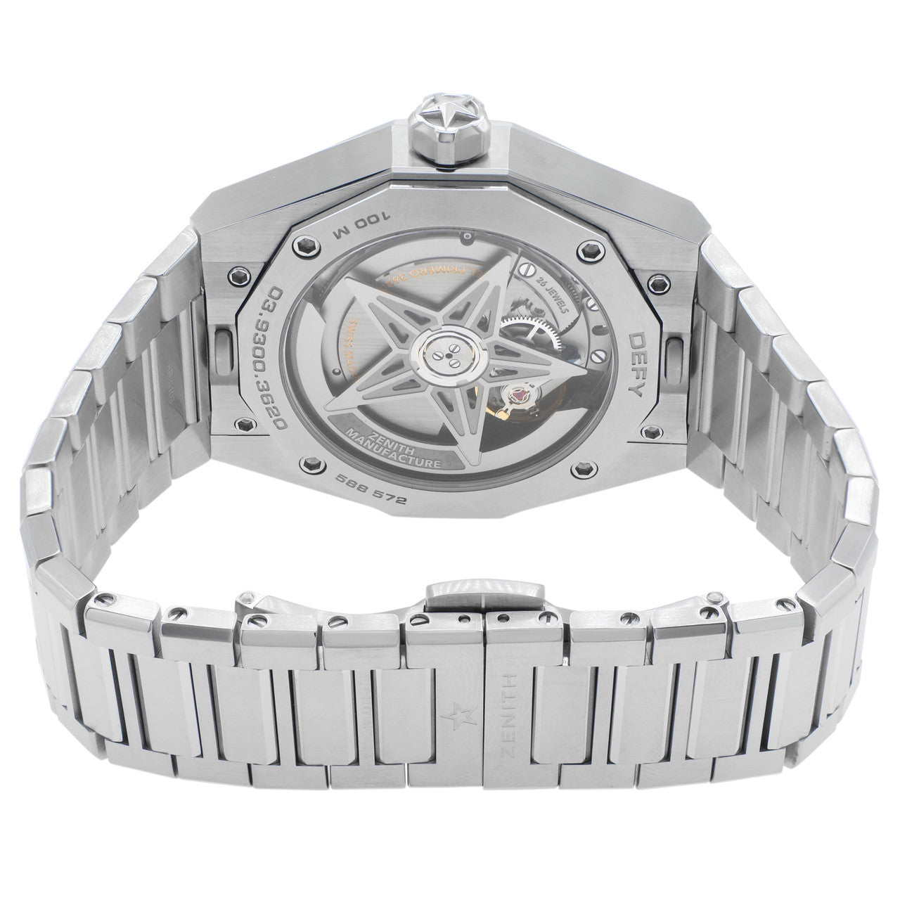 Exclusive Zenith Stainless Steel Defy Skyline 03.9300.3620/21.I001 — Side View