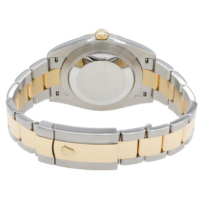 Exclusive Rolex 18K Yellow Gold Stainless Steel Diamond Datejust 41 126333 — Side View