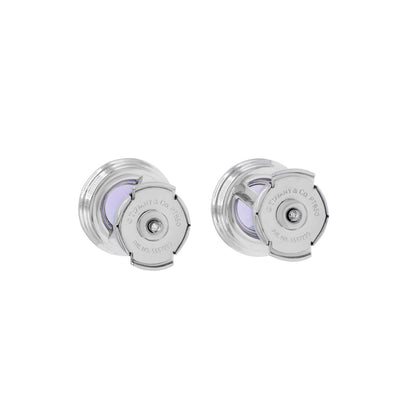 Exclusive Tiffany & Co. Platinum Tanzanite Soleste Earrings — Side View