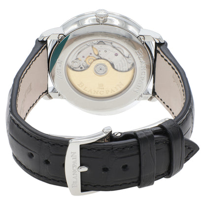 Exclusive Blancpain Stainless Steel Villeret Quantieme Complet 6654a-1127-55b — Side View