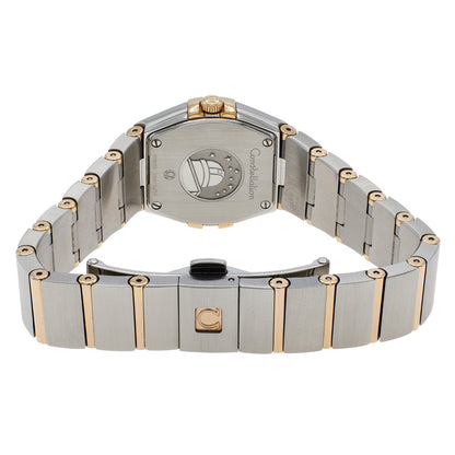 Exclusive Omega Stainless Steel 18K Rose Gold Constellation 123.20.24.60.53.001 — Side View