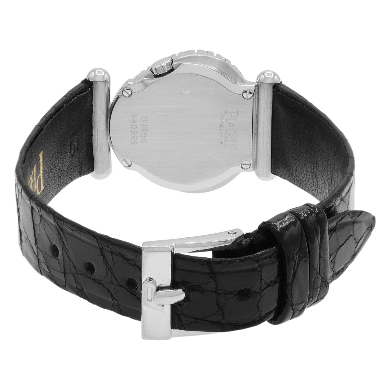 Exclusive Piaget 18K White Gold Diamond Heart Quartz Watch — Side View