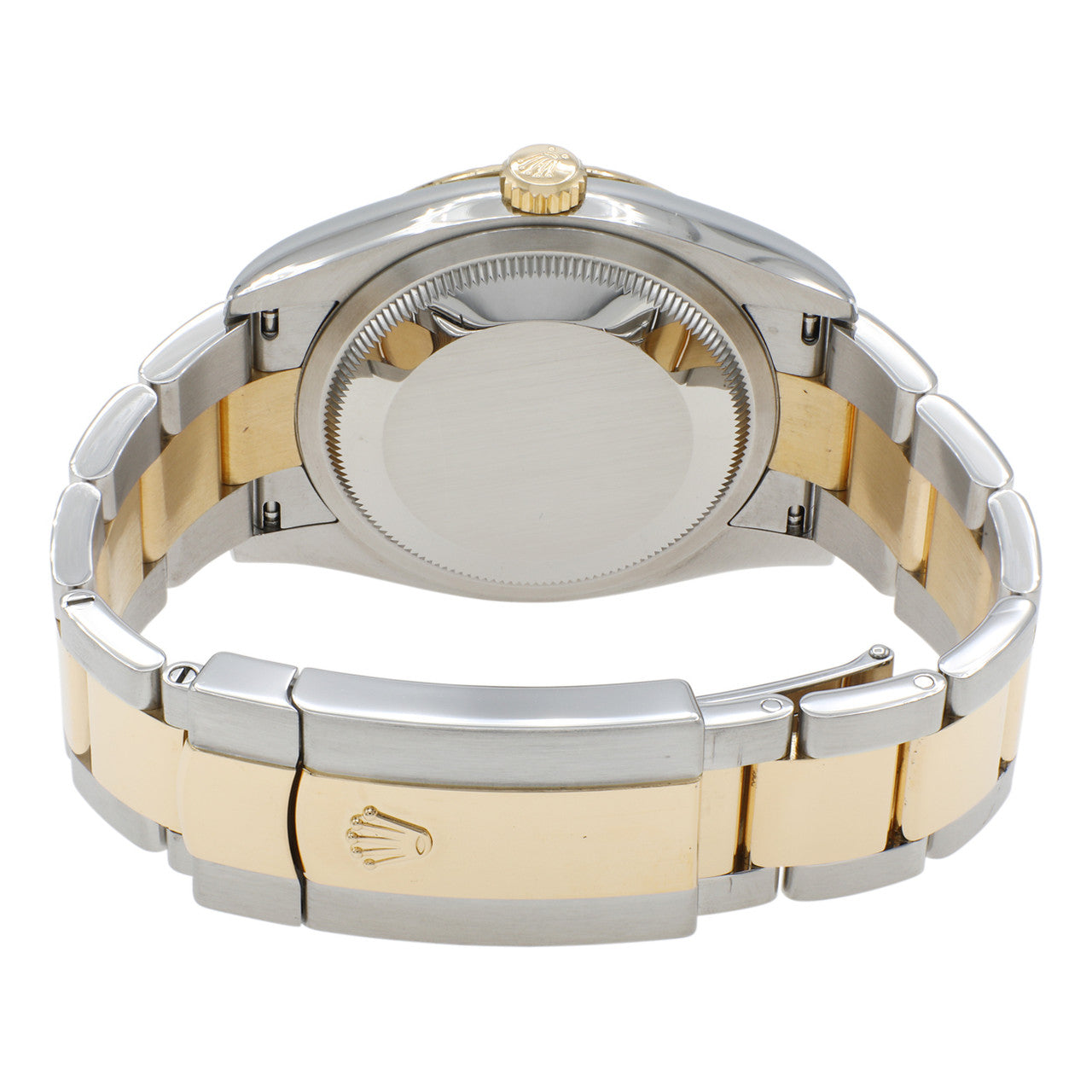 Exclusive Rolex 18K Yellow Gold Stainless Steel Diamond Datejust 36 126233 — Side View