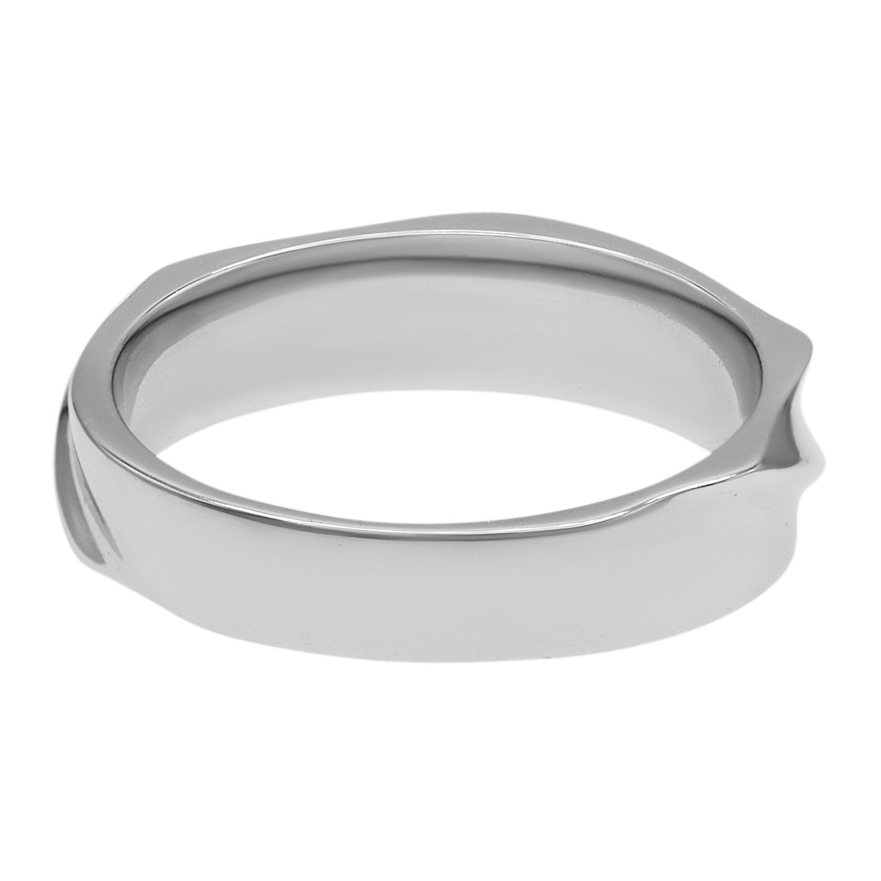 Exclusive Platinum Twist Ring — 4.5 — Side View