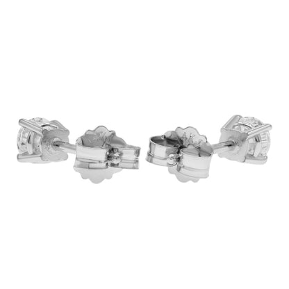 Exclusive 14K White Gold 0.36 Carat Diamond Stud Earrings — Side View