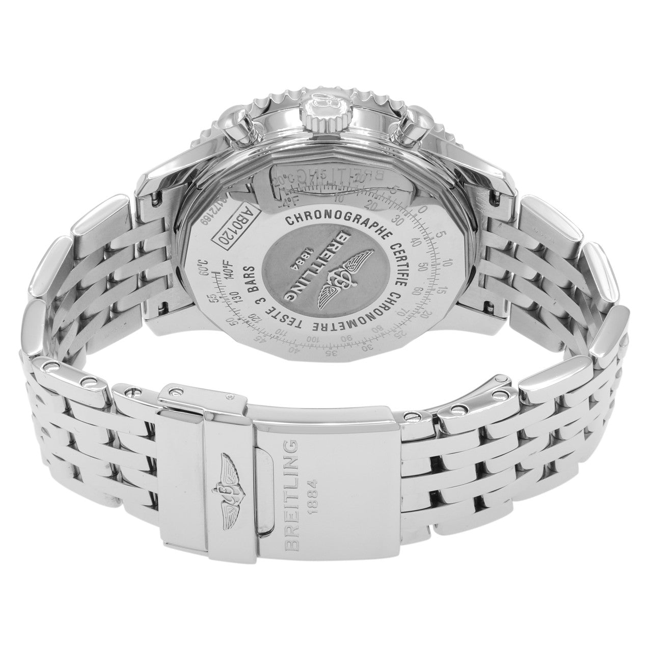 Exclusive Breitling Stainless Steel Navitimer 01 AB012012/BB01 — Side View