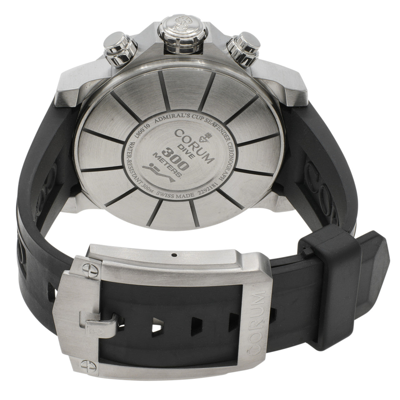 Exclusive Corum Stainless Steel Admiral's Cup Seafender Chronograph A753/02943 — Side View